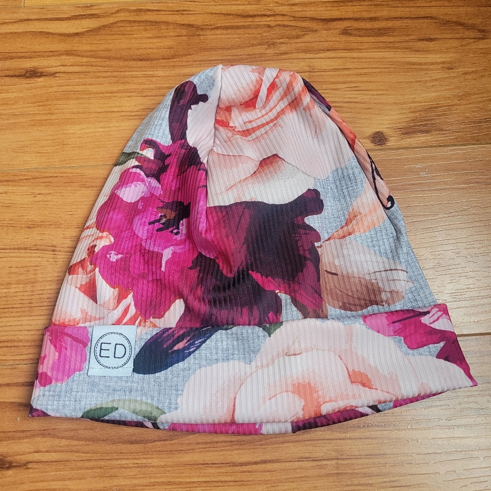 Floral Women Beanie Hat